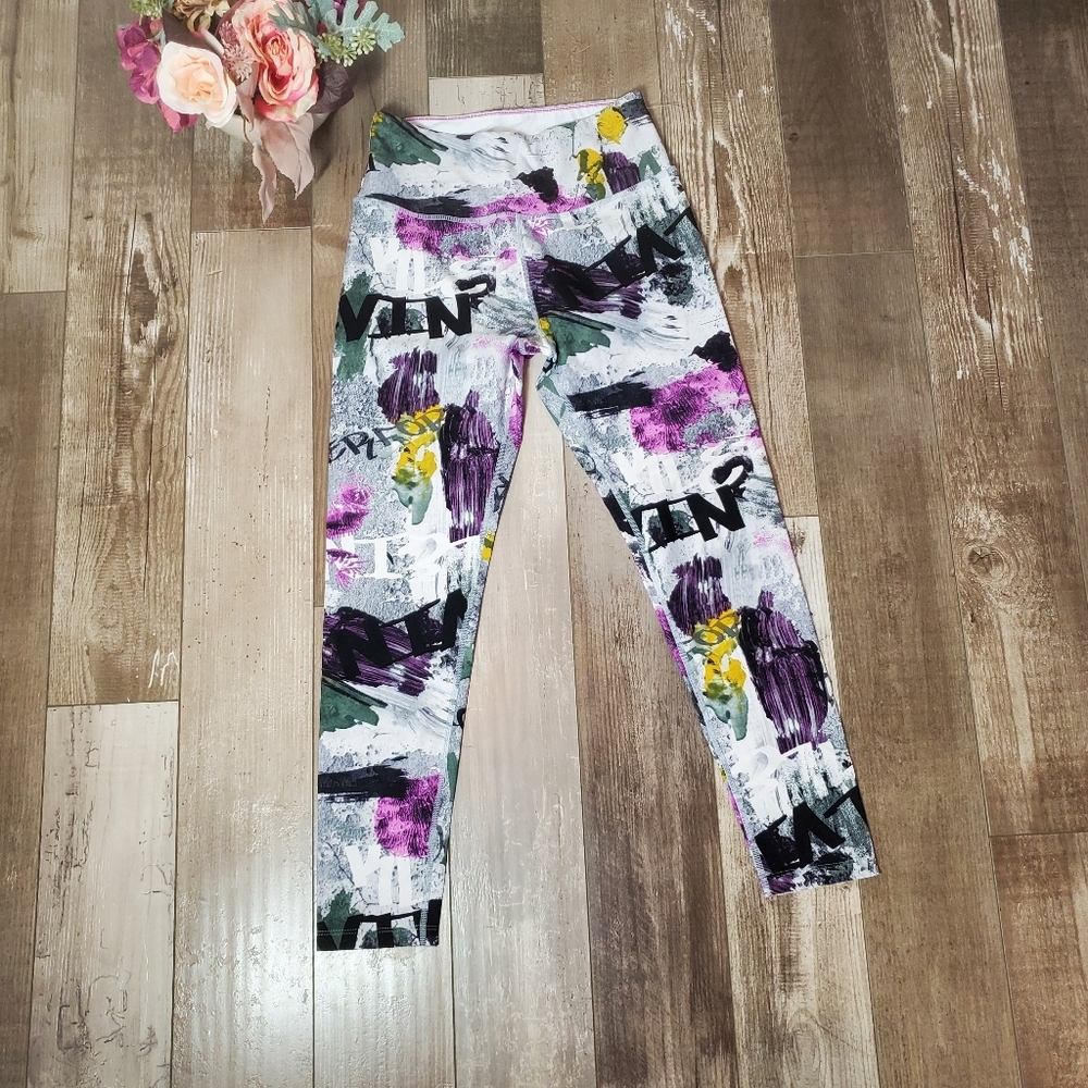 Calvin Klein Performance Moisture Wicking Yoga Leggings Women's Size Small NEW